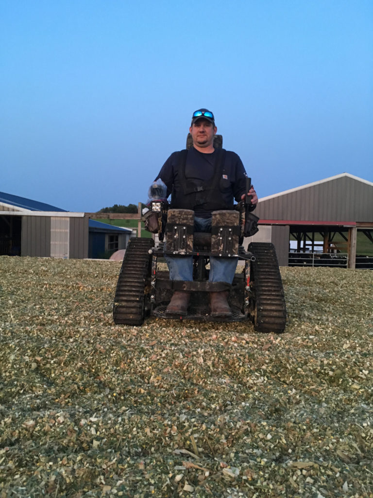 Ryan Frye beef farmer action trackchair